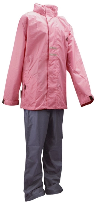 Rain Suit Ralka Girls Pink Grey