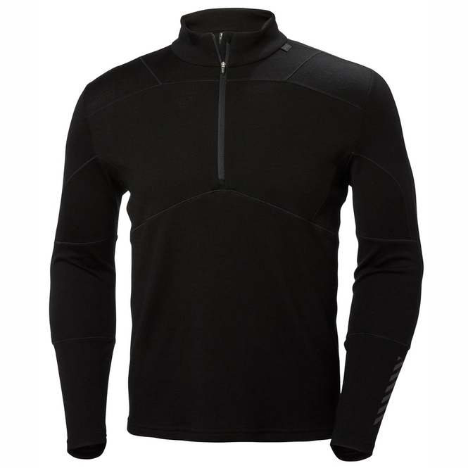 Undershirt Helly Hansen Men Lifa Merino 1/2 Zip Black