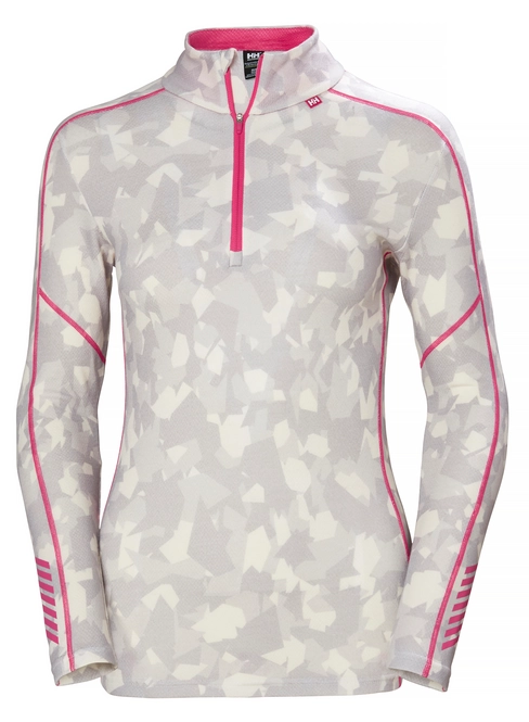 Undershirt Helly Hansen Women Lifa Merino Graphic 1/2 Zip Winter Camo