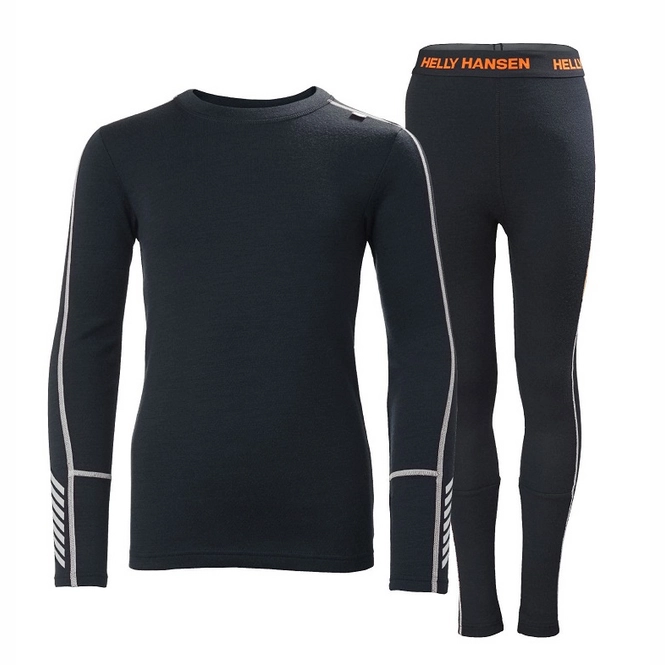 Base Layer Set Helly Hansen Junior Lifa Merino Midweight Set Navy