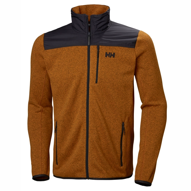 Fleece Helly Hansen Men Varde Jacket Marmalade