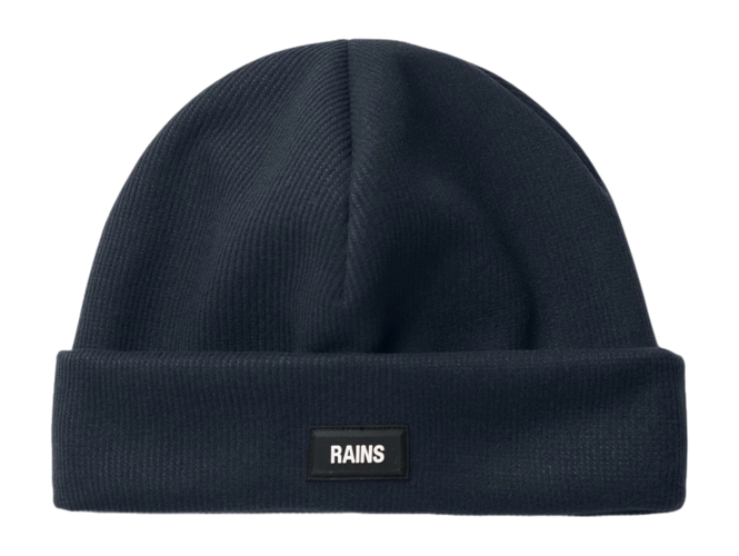 Beanie RAINS Ribbed Fleece Beanie Navy