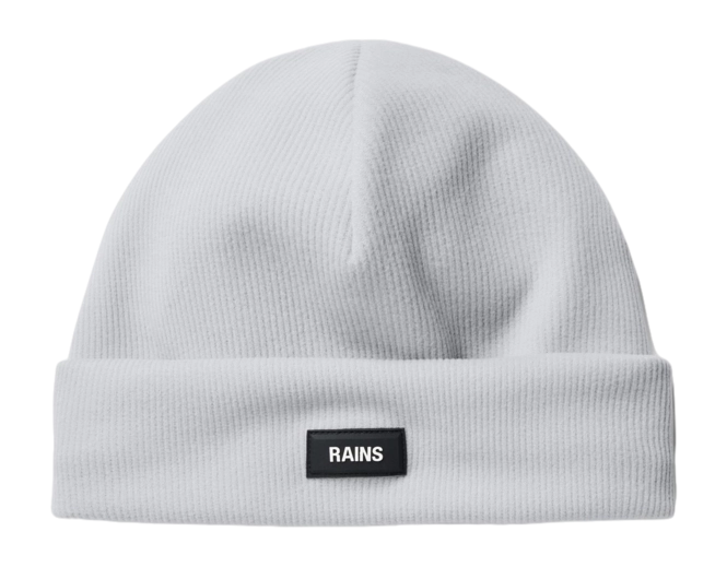 Beanie RAINS Ribbed Fleece Beanie Grey Melange