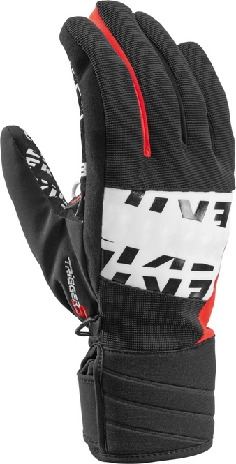 Gloves Leki Progressive Helium S Black / Red