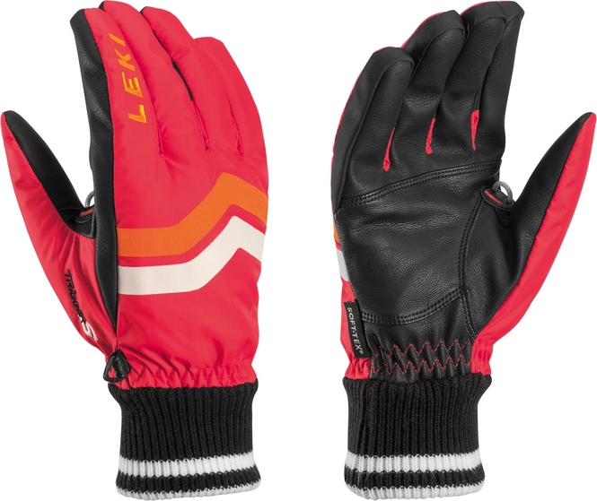 Gloves Leki Progressive Osmium S Red / Black