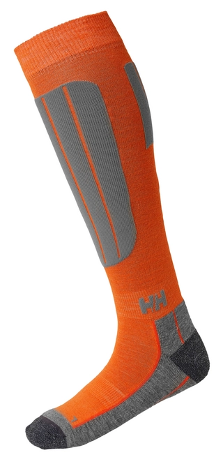 Ski Socks Helly Hansen Men Lifa Merino Blue Alpine Bright Orange