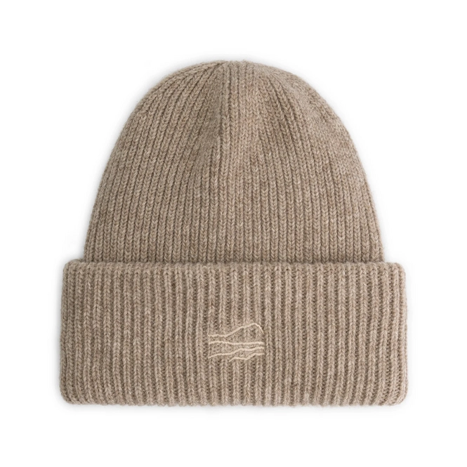 Beanie Blue LOOP Essential Beanie Mid Beige