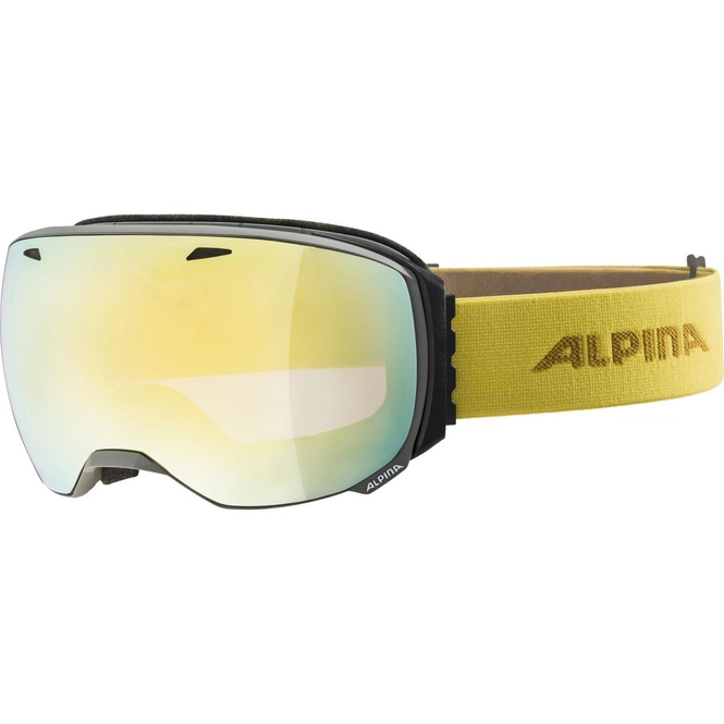 Ski Goggles Alpina Big Horn Grey Curry / HM Gold
