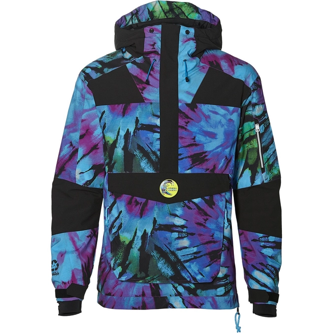 Ski Jacket O'Neill Men Frozen Wave Anorak Blue AOP Pink Or Purple