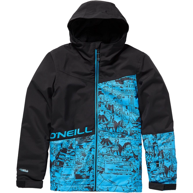 Ski Jacket O'Neill Boys Hubble Blue AOP Black