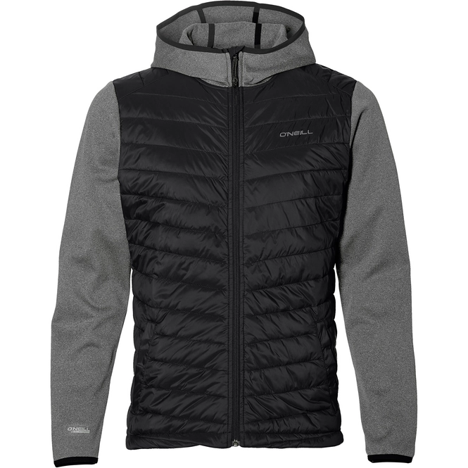 Hoodie O'Neill Men Transit Hybrid Fleece Black Out
