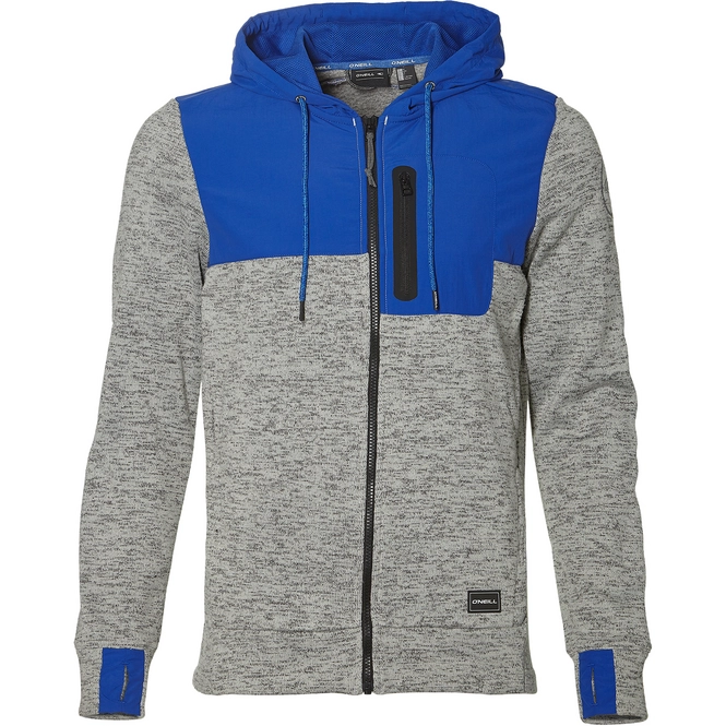 Hoodie O'Neill Men All Terrain Hybrid Fleece Silver Melee