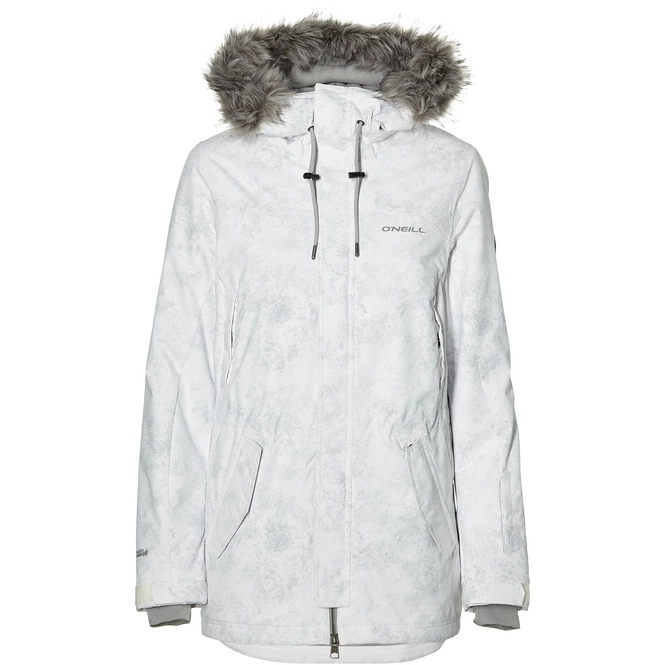 Ski Jacket O'Neill Women Hybrid Cluster III Grey AOP White