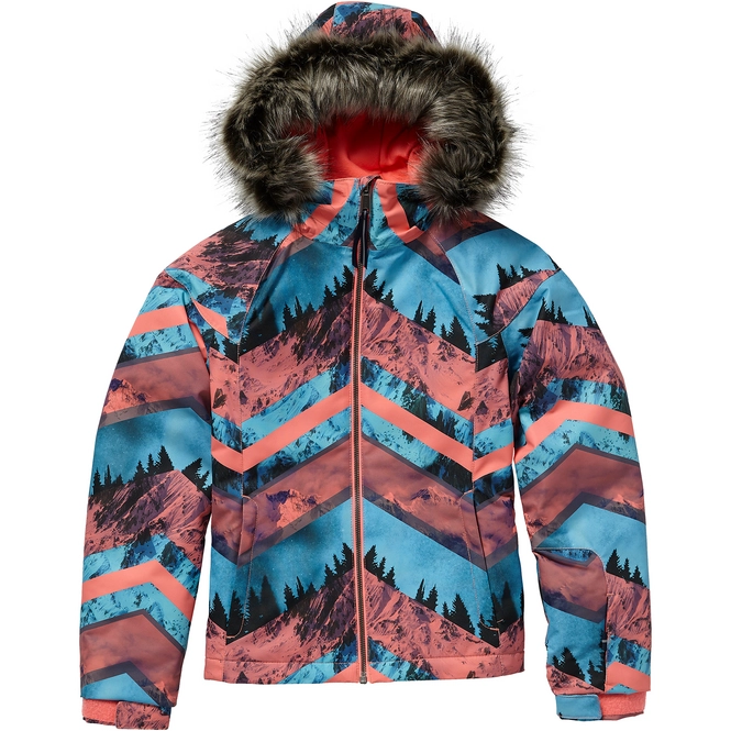 Ski Jacket O'Neill Girls Curve Pink AOP Blue