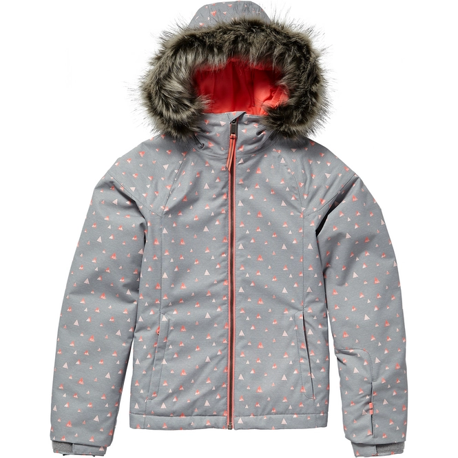 Ski Jacket O'Neill Girls Curve Grey AOP Pink Or Purple