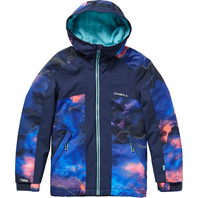 Ski Jacket O'Neill Girls Allure Pink AOP Blue