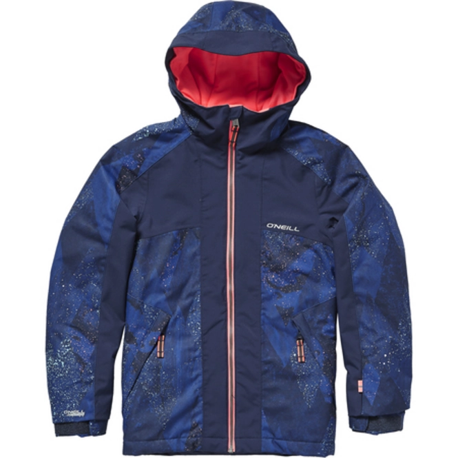 Ski Jacket O'Neill Girls Allure Blue AOP Pink Or Purple