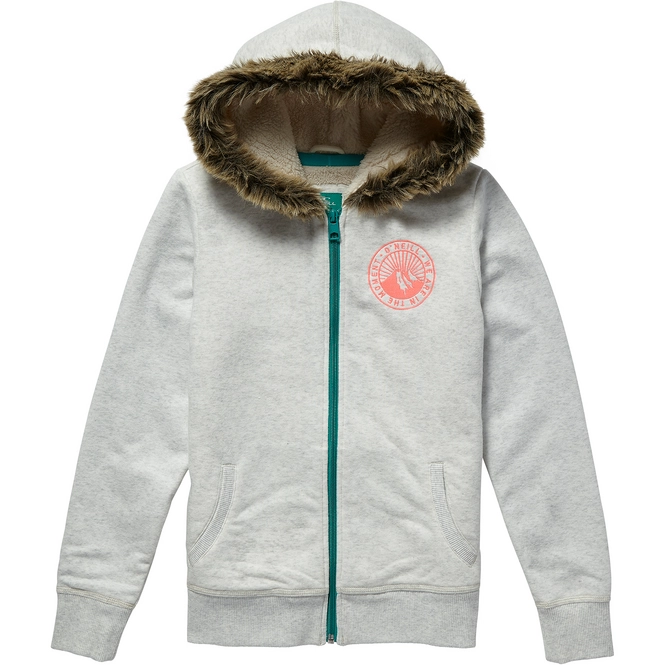 Hoodie O'Neill Girls Emerald Bay Superfleece White Melee