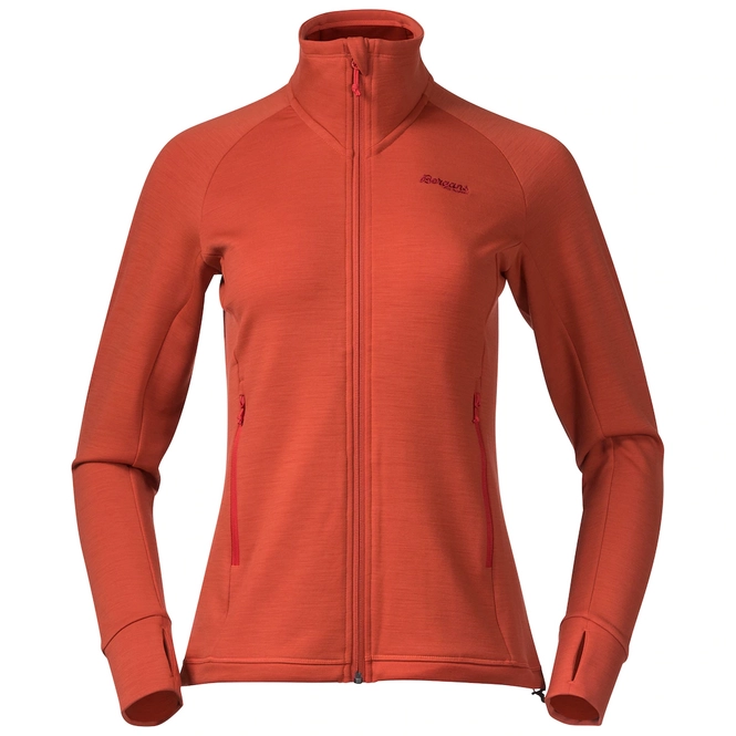 Sweatshirt Bergans Women Ulstein Wool Jacket Brick