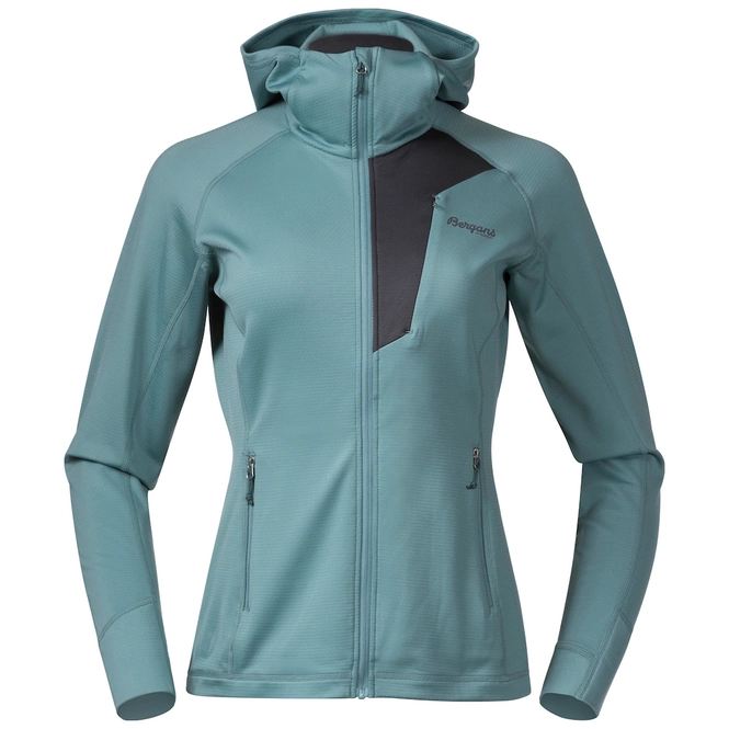Sweatshirt Bergans Women Skaland Hood Jacket Light Forest Frost