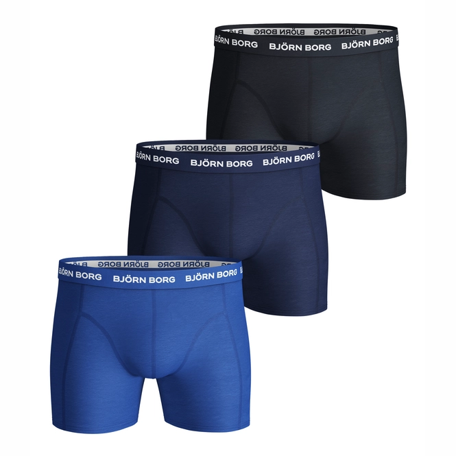 Boxers Björn Borg Men Essential Solid Skydiver (3 pack)