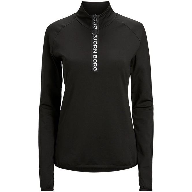 Sweatshirt Björn Borg Women Half Zip Christa Black Beauty