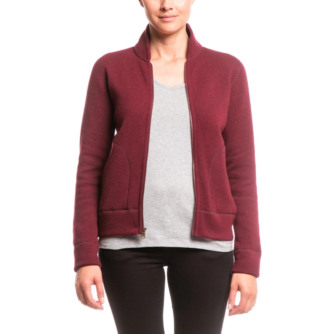 Fleece Jacket Aigle Women Aurore Grenat