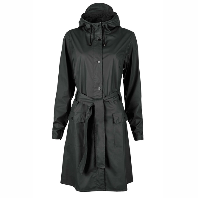 Raincoat RAINS Curve Jacket Black