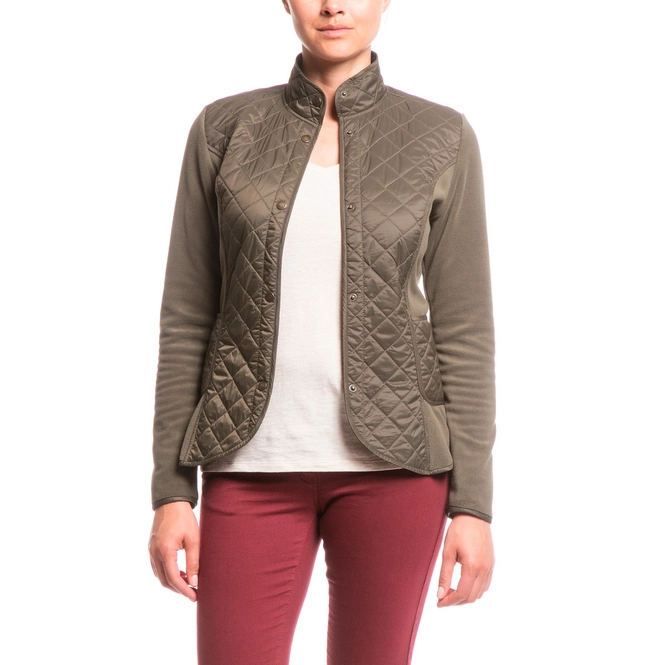 Fleece Jacket Aigle Women Jelyfleece Kaki