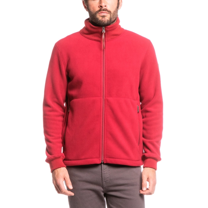 Fleece Jacket Aigle Men Brentley Bordeaux/Fumee