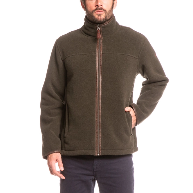 Fleece Jacket Aigle Men New Garrano Mouton Bronze