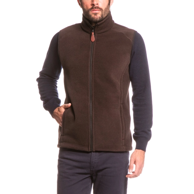 Body Warmer Aigle Men Clerks Vest Ebene