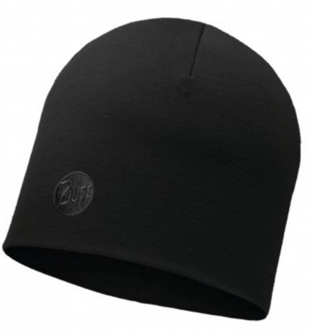 Beanie Buff Heavyweight Regular Merino Solid Black