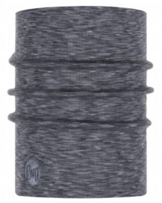 Neck Warmer Buff Heavyweight Merino Fog Grey Multi Stripes
