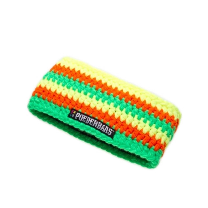 Headband Poederbaas Crochet Orange Green Yellow