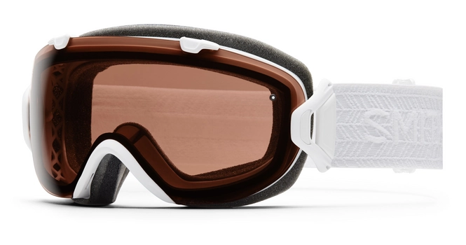 Ski Goggles Smith I/OS White Eclipse Frame Polarized Rose Copper