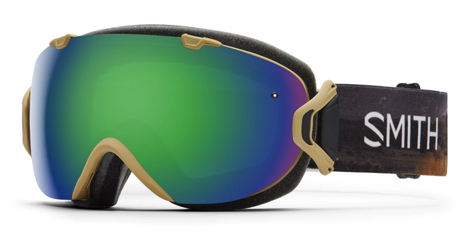 Ski Goggles Smith I/OS Prairie Buffalo Frame Green Sol-X Mirror