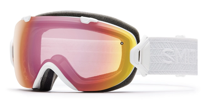 Ski Goggles Smith I/OS White Eclipse Frame Photochromic Red Sensor