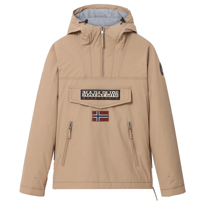 Jacket Napapijri Men Rainforest Pocket 1 Beige Portable