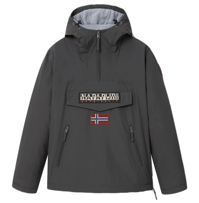 Jacket Napapijri Men Rainforest Pocket 1 Dark Grey Solid