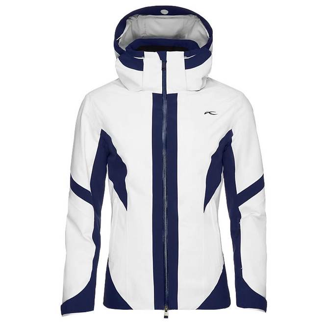 Ski Jacket KJUS Women Laina White Atlanta Blue