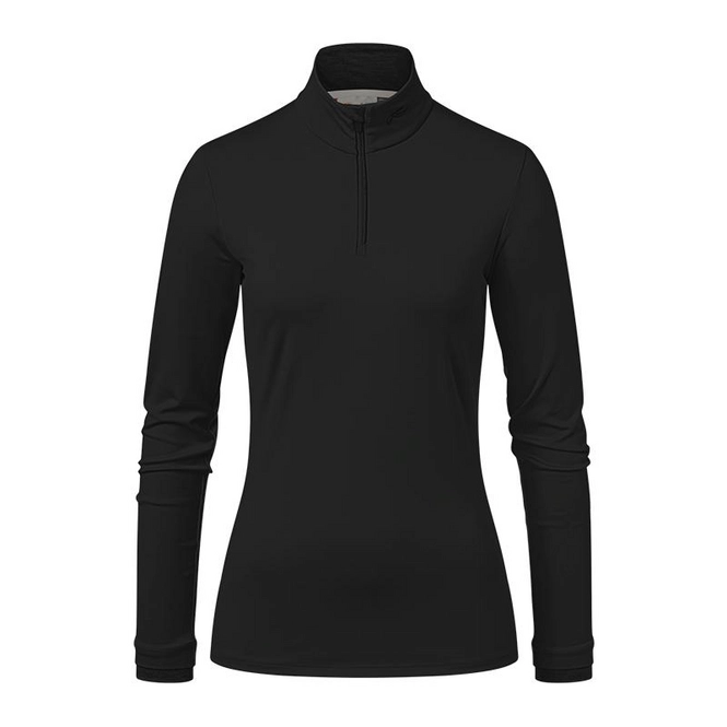 Ski Sweatshirt KJUS Women Feel Halfzip Black Melange