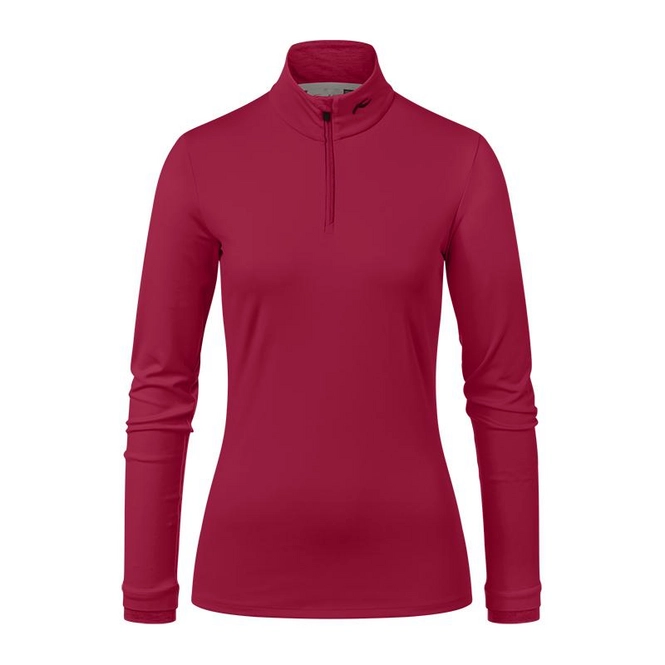 Ski Sweatshirt KJUS Women Feel Halfzip Crimson Melange