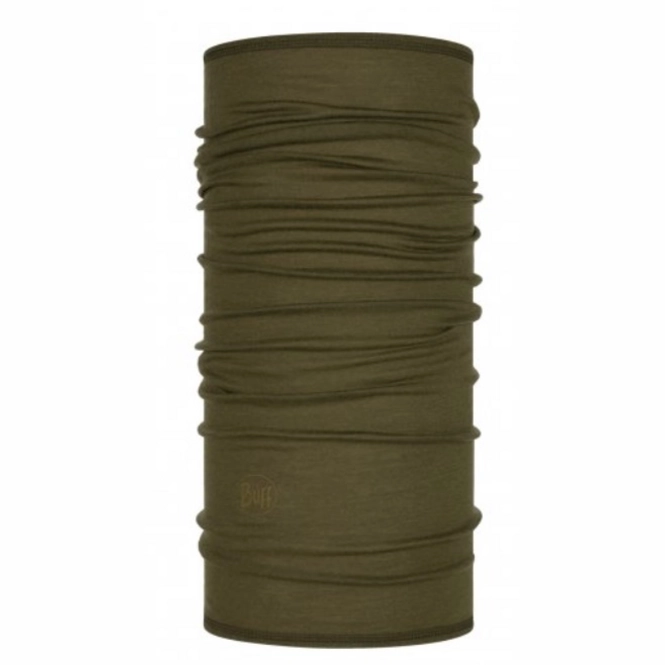 Neck Warmer Buff Lightweight Merino Solid Bark