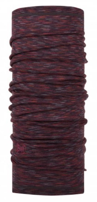 Neck Warmer Buff Lightweight Merino Shale Grey Multi Stripes