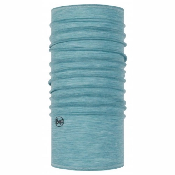 Neckwarmer Buff Lightweight Merino Wool Solid Pool