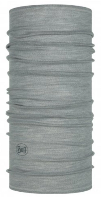 Neckwarmer Buff Lightweight Merino Solid Light Grey