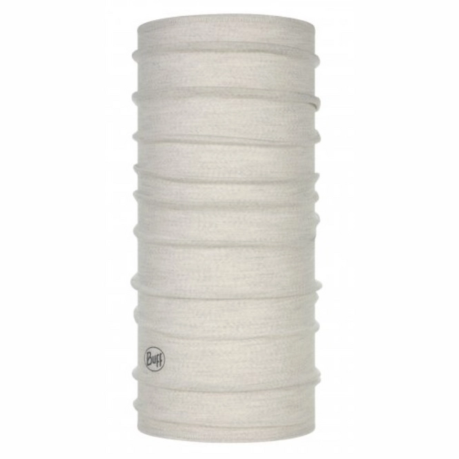 Neck Warmer Buff Lightweight Merino Wool Solid Cloud
