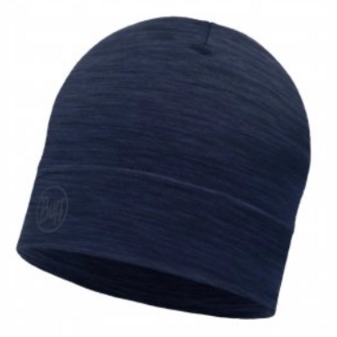 Beanie Buff Lightweight Merino Wool Solid Denim