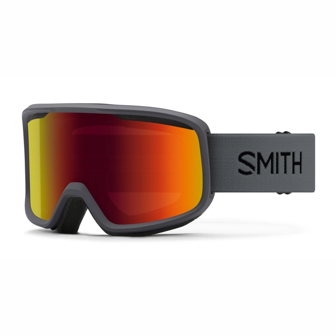 Ski Goggles Smith Frontier Charcoal / Red SOLX Mirror